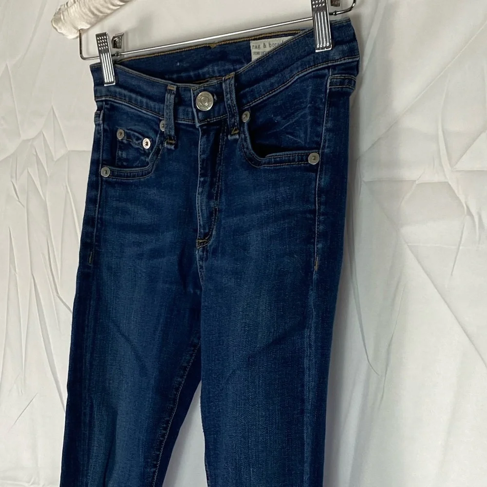 Rag & Bone Woodford High Rise Stretch Skinny Women’s Denim Jeans Sz 24 - Picture 7 of 9
